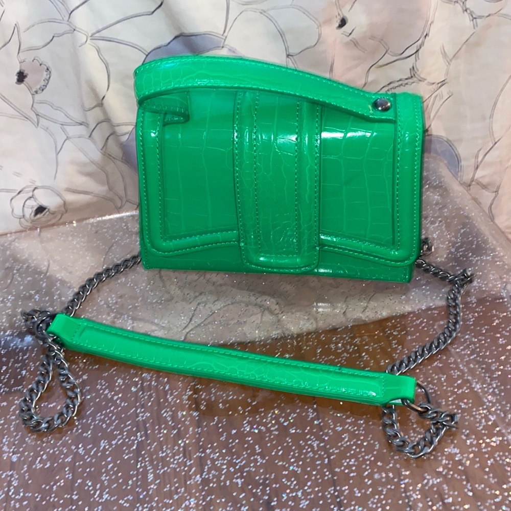 Green Zara purse